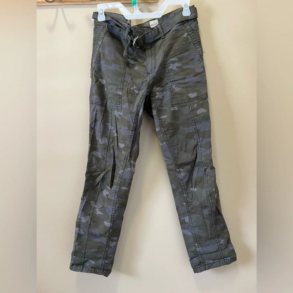 ANTHROPOLOGIE The Wanderer Moss Camouflage Pants Size 27 - Picture 3 of 9